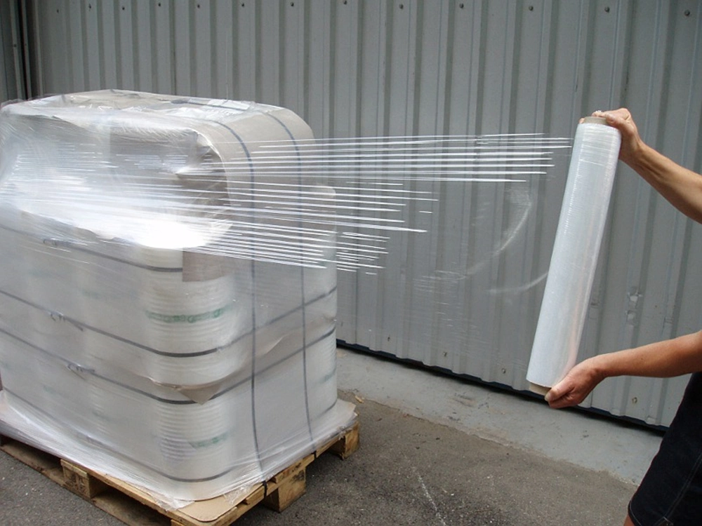 18inch*1500feet Manual Wrap Shrink Film/ Pallet Wrap Film/ LLDPE Stretch Film